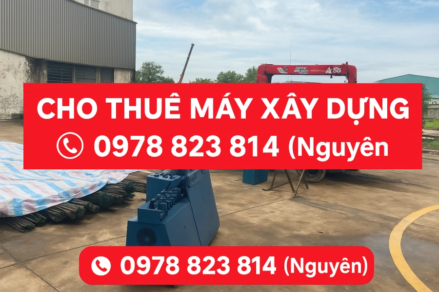 Cho thuê máy xây dựng Nguyên Bảo — Xe tải & thiết bị sẵn sàng giao