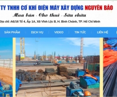 Cho Thuê Máy Xây Dựng TPHCM Giá Tốt, Uy Tín - Máy Xây Dựng Nguyên Bảo