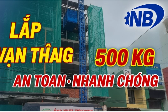 Lắp Đặt Vận Thăng 500kg Tại Công Trình Nhà Ở 5 Tầng Quận 7, TP.HCM